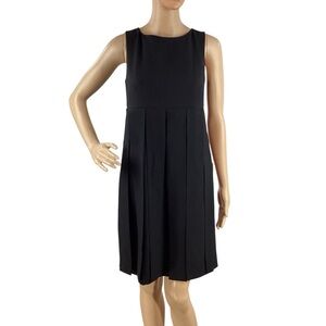 CAbi Empire Waist Flapper Crepe Dress Black Size 2